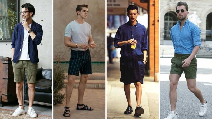 Mens dress shorts and shoes