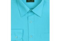 Mens turquoise dress shirt