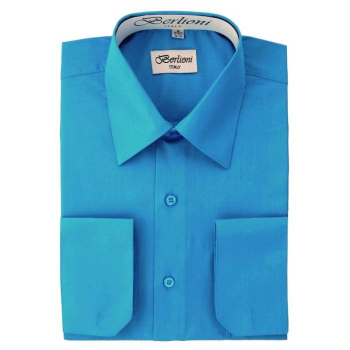 Mens turquoise dress shirt