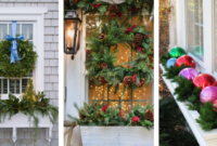 How to decorate window boxes for christmas