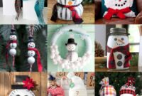 How to make wooden snowman decoration