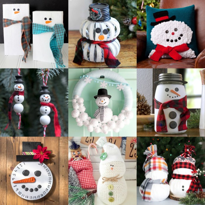 How to make wooden snowman decoration