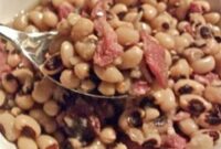 How to cook southern style black eyed peas