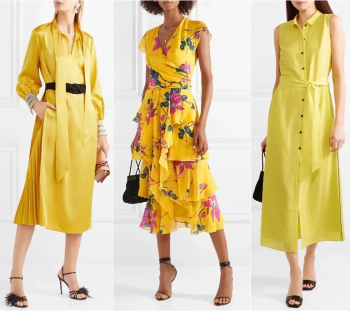 Best color shoes to wear with yellow dress