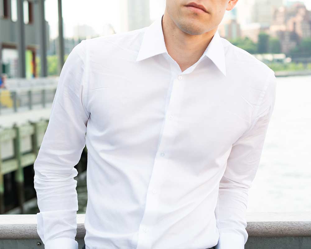 White dress shirt mens big and tall